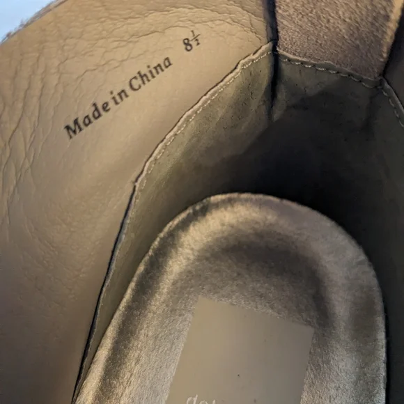 Dolce Vita Grey Suede Zip Shoes - Picture 3 of 7